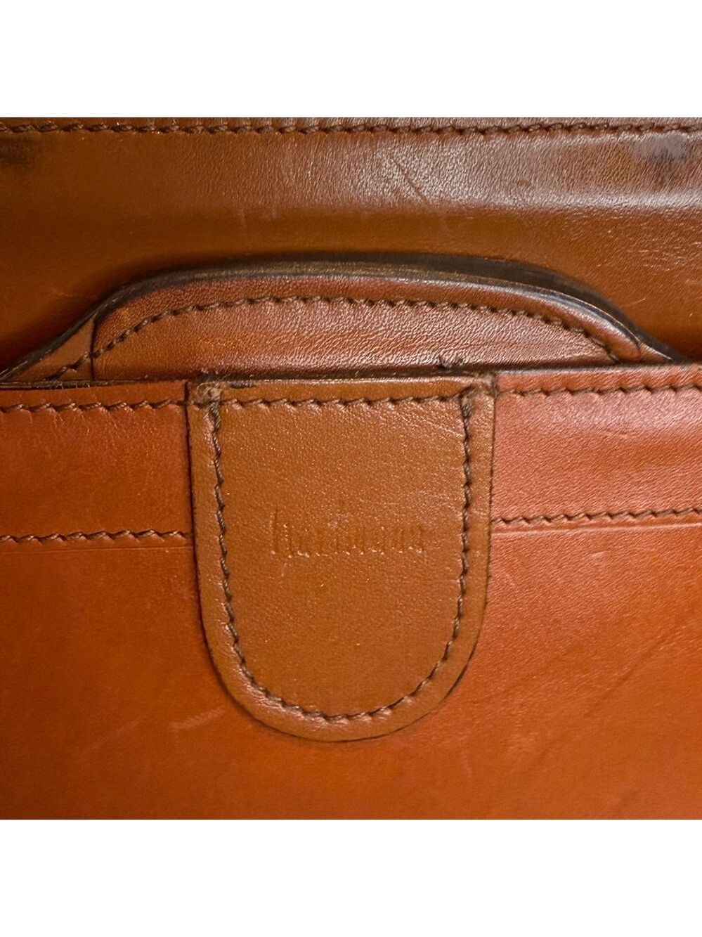 HARTMANN VINTAGE PORTFOLIO LEATHER EXECUTIVE STRUCTURED BRIEFCASE - Picture 13 of 14